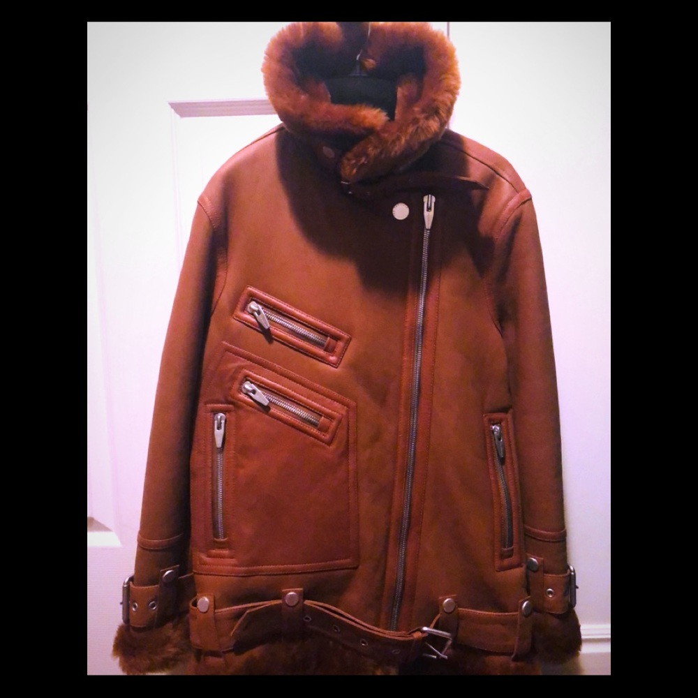 Shearling real fur jacket by Arrival.